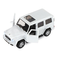 Машина "АВТОПАНОРАМА" Mercedes-Benz G350d, белый, 1/42, инерция, в/к 17,5*12,5*6,5 см