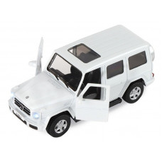 Машина "АВТОПАНОРАМА" Mercedes-Benz G350d, белый, 1/42, инерция, в/к 17,5*12,5*6,5 см
