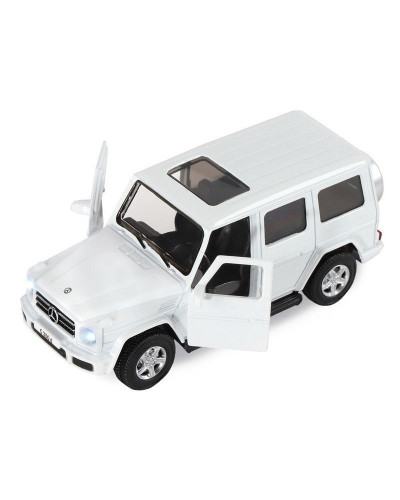 Машина "АВТОПАНОРАМА" Mercedes-Benz G350d, белый, 1/42, инерция, в/к 17,5*12,5*6,5 см
