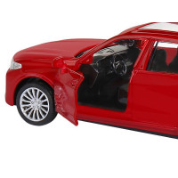 Машина "АВТОПАНОРАМА" BMW X7, 1/44, красный металлик, откр. двери, в/к 17,5*12,5*6,5 см