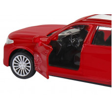 Машина "АВТОПАНОРАМА" BMW X7, 1/44, красный металлик, откр. двери, в/к 17,5*12,5*6,5 см