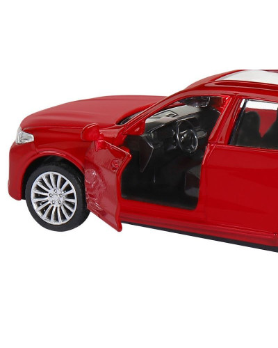 Машина "АВТОПАНОРАМА" BMW X7, 1/44, красный металлик, откр. двери, в/к 17,5*12,5*6,5 см