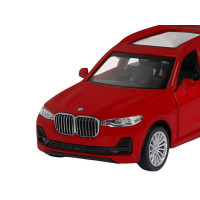 Машина "АВТОПАНОРАМА" BMW X7, 1/44, красный металлик, откр. двери, в/к 17,5*12,5*6,5 см