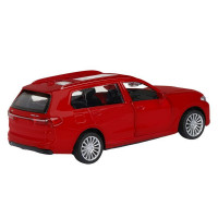 Машина "АВТОПАНОРАМА" BMW X7, 1/44, красный металлик, откр. двери, в/к 17,5*12,5*6,5 см