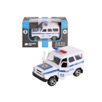 Машина "АВТОПАНОРАМА" "Полиция", белый, 1/50, инерция, в/к 12*7*5,5 см