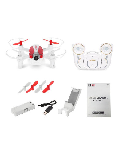 Р/У квадрокоптер Cheerson CX-17 WiFi RTF 2.4G (красный)
