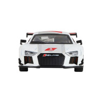 Машина "АВТОПАНОРАМА" AUDI R8, белый перламутр, 1/32, свет, звук, инерция, в/к 17,5*13,5*9 см