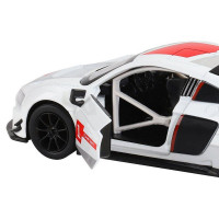 Машина "АВТОПАНОРАМА" AUDI R8, белый перламутр, 1/32, свет, звук, инерция, в/к 17,5*13,5*9 см
