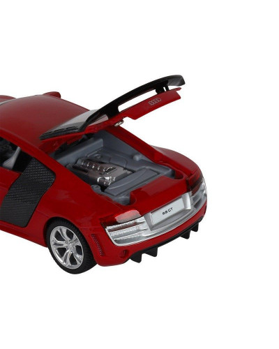 Машина "АВТОПАНОРАМА" Audi R8 GT, красный, 1/32, свет, звук, инерция, в/к 17,5*13,5*9 см