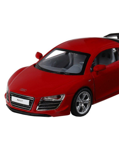 Машина "АВТОПАНОРАМА" Audi R8 GT, красный, 1/32, свет, звук, инерция, в/к 17,5*13,5*9 см