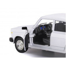 Машина "АВТОПАНОРАМА" ВАЗ 2107, 1/24, белый, инерция, в/к 24,5*12,5*10,5 см