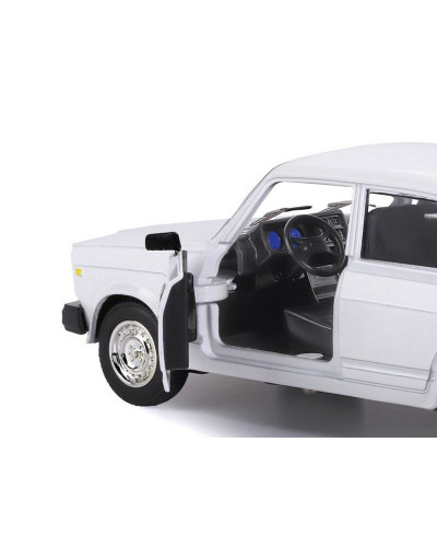 Машина "АВТОПАНОРАМА" ВАЗ 2107, 1/24, белый, инерция, в/к 24,5*12,5*10,5 см