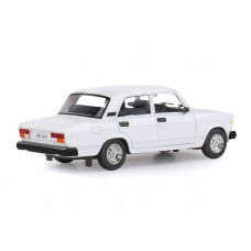 Машина "АВТОПАНОРАМА" ВАЗ 2107, 1/24, белый, инерция, в/к 24,5*12,5*10,5 см