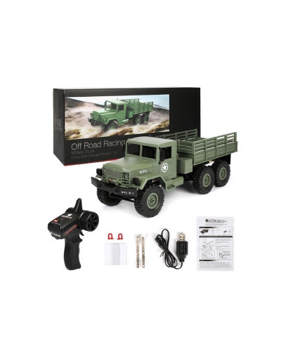 Радиоуправляемая машина WPL военный грузовик (зеленый) 6WD 2.4G 1/16 RTR
