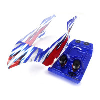 Красно-синий кузов в сборе для багги Himoto E10DB/DBL 1/10