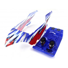 Красно-синий кузов в сборе для багги Himoto E10DB/DBL 1/10