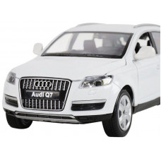 Машина "АВТОПАНОРАМА" Audi Q7, белый, 1/24, свет, звук, в/к 24,5*12,5*10,5 см