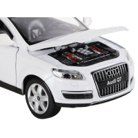 Машина "АВТОПАНОРАМА" Audi Q7, белый, 1/24, свет, звук, в/к 24,5*12,5*10,5 см