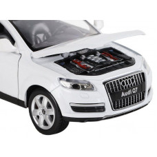 Машина "АВТОПАНОРАМА" Audi Q7, белый, 1/24, свет, звук, в/к 24,5*12,5*10,5 см