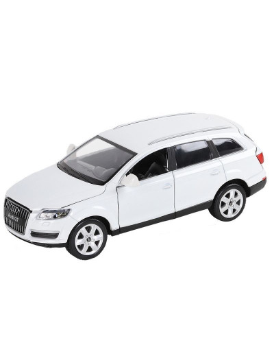 Машина "АВТОПАНОРАМА" Audi Q7, белый, 1/24, свет, звук, в/к 24,5*12,5*10,5 см