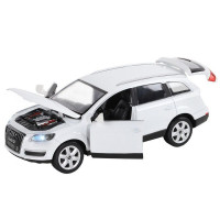 Машина "АВТОПАНОРАМА" Audi Q7, белый, 1/24, свет, звук, в/к 24,5*12,5*10,5 см