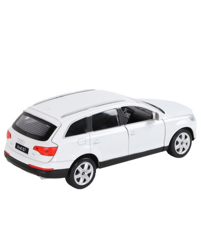 Машина "АВТОПАНОРАМА" Audi Q7, белый, 1/24, свет, звук, в/к 24,5*12,5*10,5 см