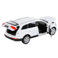 Машина "АВТОПАНОРАМА" Audi Q7, белый, 1/24, свет, звук, в/к 24,5*12,5*10,5 см