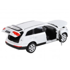 Машина "АВТОПАНОРАМА" Audi Q7, белый, 1/24, свет, звук, в/к 24,5*12,5*10,5 см