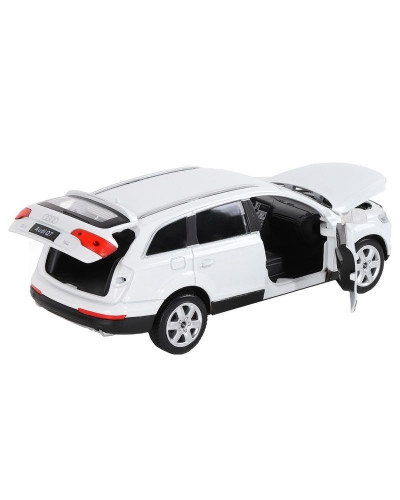 Машина "АВТОПАНОРАМА" Audi Q7, белый, 1/24, свет, звук, в/к 24,5*12,5*10,5 см