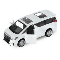 Машина "АВТОПАНОРАМА" Toyota Alphard, белый, 1/43, инерция, откр. двери, в/к 17,5*12,5*6,5 см