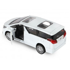 Машина "АВТОПАНОРАМА" Toyota Alphard, белый, 1/43, инерция, откр. двери, в/к 17,5*12,5*6,5 см