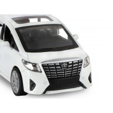 Машина "АВТОПАНОРАМА" Toyota Alphard, белый, 1/43, инерция, откр. двери, в/к 17,5*12,5*6,5 см