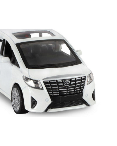 Машина "АВТОПАНОРАМА" Toyota Alphard, белый, 1/43, инерция, откр. двери, в/к 17,5*12,5*6,5 см