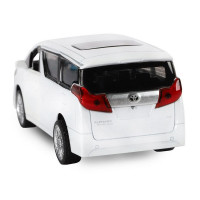 Машина "АВТОПАНОРАМА" Toyota Alphard, белый, 1/43, инерция, откр. двери, в/к 17,5*12,5*6,5 см