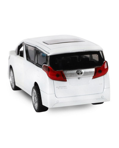 Машина "АВТОПАНОРАМА" Toyota Alphard, белый, 1/43, инерция, откр. двери, в/к 17,5*12,5*6,5 см