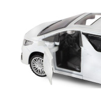 Машина "АВТОПАНОРАМА" Toyota Alphard, белый, 1/43, инерция, откр. двери, в/к 17,5*12,5*6,5 см