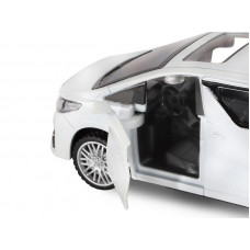 Машина "АВТОПАНОРАМА" Toyota Alphard, белый, 1/43, инерция, откр. двери, в/к 17,5*12,5*6,5 см