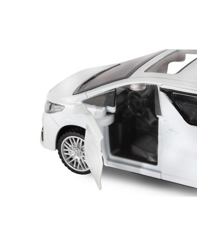 Машина "АВТОПАНОРАМА" Toyota Alphard, белый, 1/43, инерция, откр. двери, в/к 17,5*12,5*6,5 см