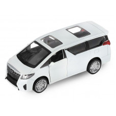 Машина "АВТОПАНОРАМА" Toyota Alphard, белый, 1/43, инерция, откр. двери, в/к 17,5*12,5*6,5 см