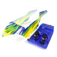 Желто-зеленый кузов в сборе для багги Himoto E10DB/DBL 1/10