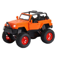 Машина "АВТОПАНОРАМА" "Внедорожник", оранжевый, 1/32, свет, звук, инерция, в/к 19*10*12,5 см