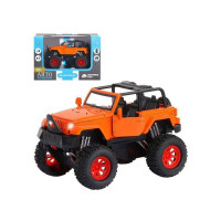 Машина "АВТОПАНОРАМА" "Внедорожник", оранжевый, 1/32, свет, звук, инерция, в/к 19*10*12,5 см