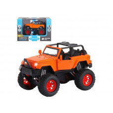 Машина "АВТОПАНОРАМА" "Внедорожник", оранжевый, 1/32, свет, звук, инерция, в/к 19*10*12,5 см