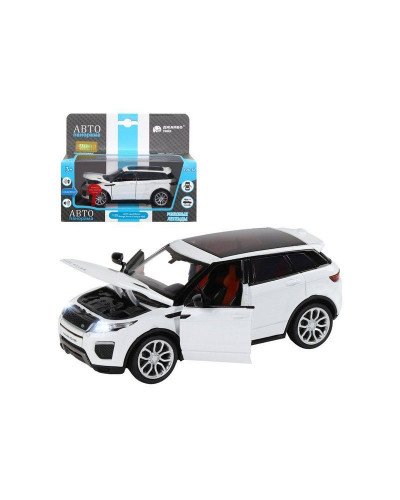 Машина "АВТОПАНОРАМА" Range Rover Evoque, белый, 1/32, свет, звук, инерция, в/к 17,5*13,5*9 см
