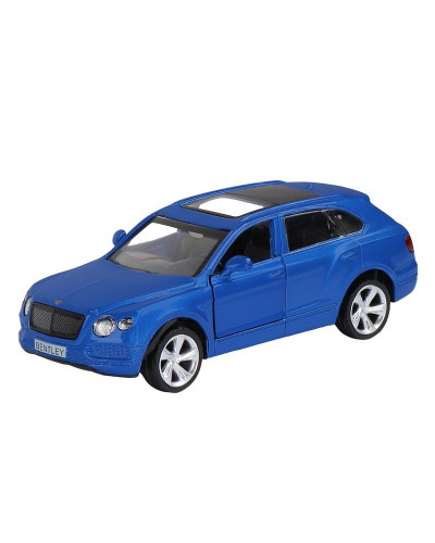 Машина "АВТОПАНОРАМА" BENTLEY BENTAYGA, синий, 1/45, инерция, в/к 17,5*12,5*6,5 см