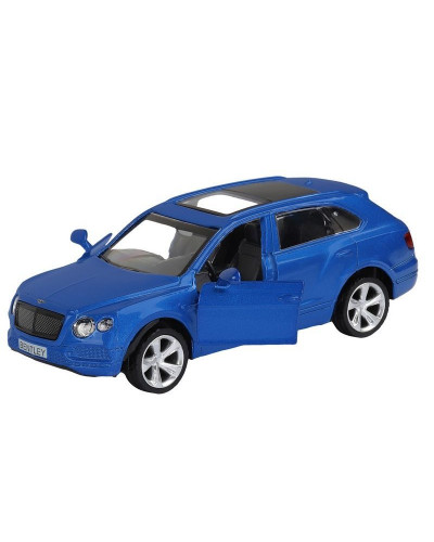 Машина "АВТОПАНОРАМА" BENTLEY BENTAYGA, синий, 1/45, инерция, в/к 17,5*12,5*6,5 см