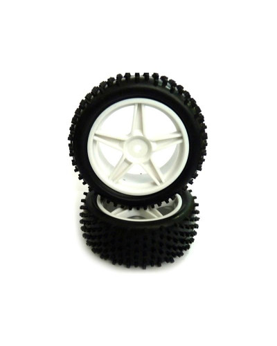 Комплект передних колес для багги белые (06008W+06009) 2шт.