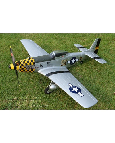 Радиоуправляемый самолет Top RC P-51D Pro желтый 750мм flight controller PNP