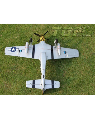 Радиоуправляемый самолет Top RC P-51D Pro желтый 750мм flight controller PNP