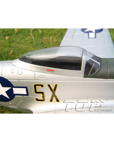 Радиоуправляемый самолет Top RC P-51D Pro желтый 750мм flight controller PNP